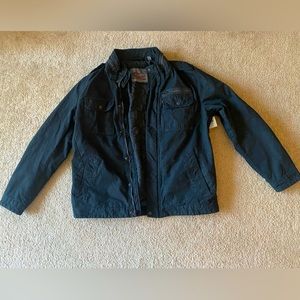 Levi black denim jacket. Men’s Large.
